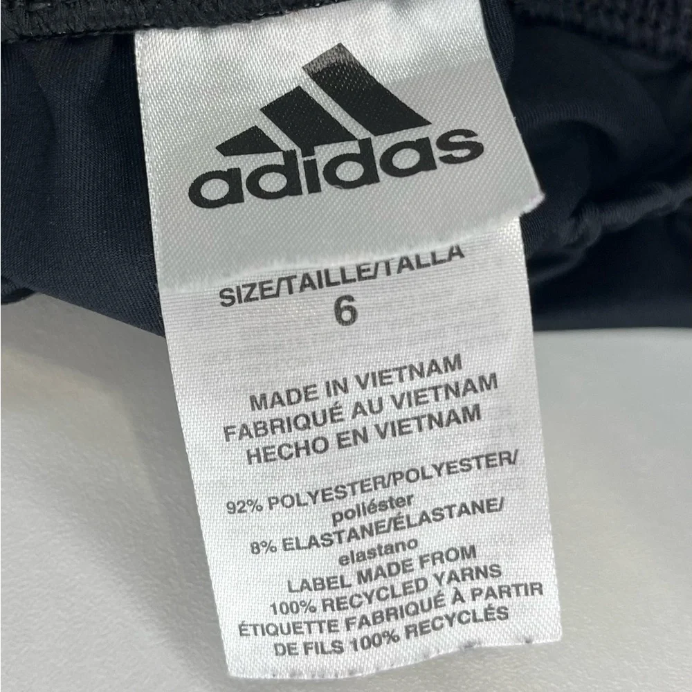 adidas Mint Short Sleeve Tee with Black Logo black bike shorts Girls 6